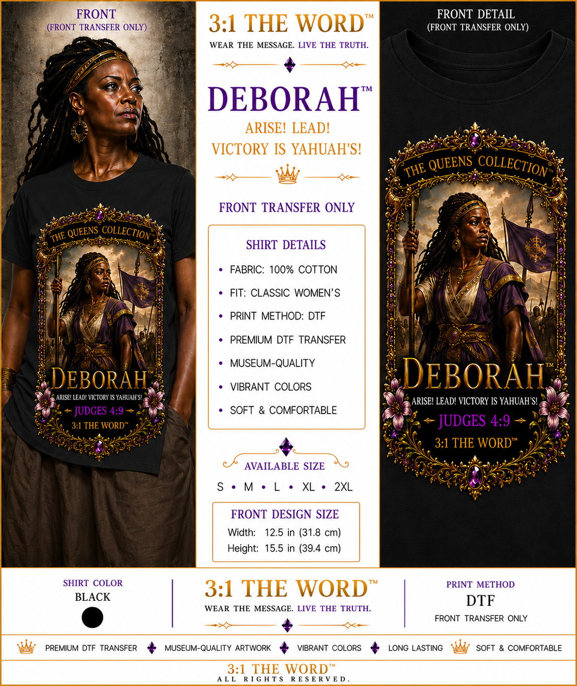👑 Deborah™- Black