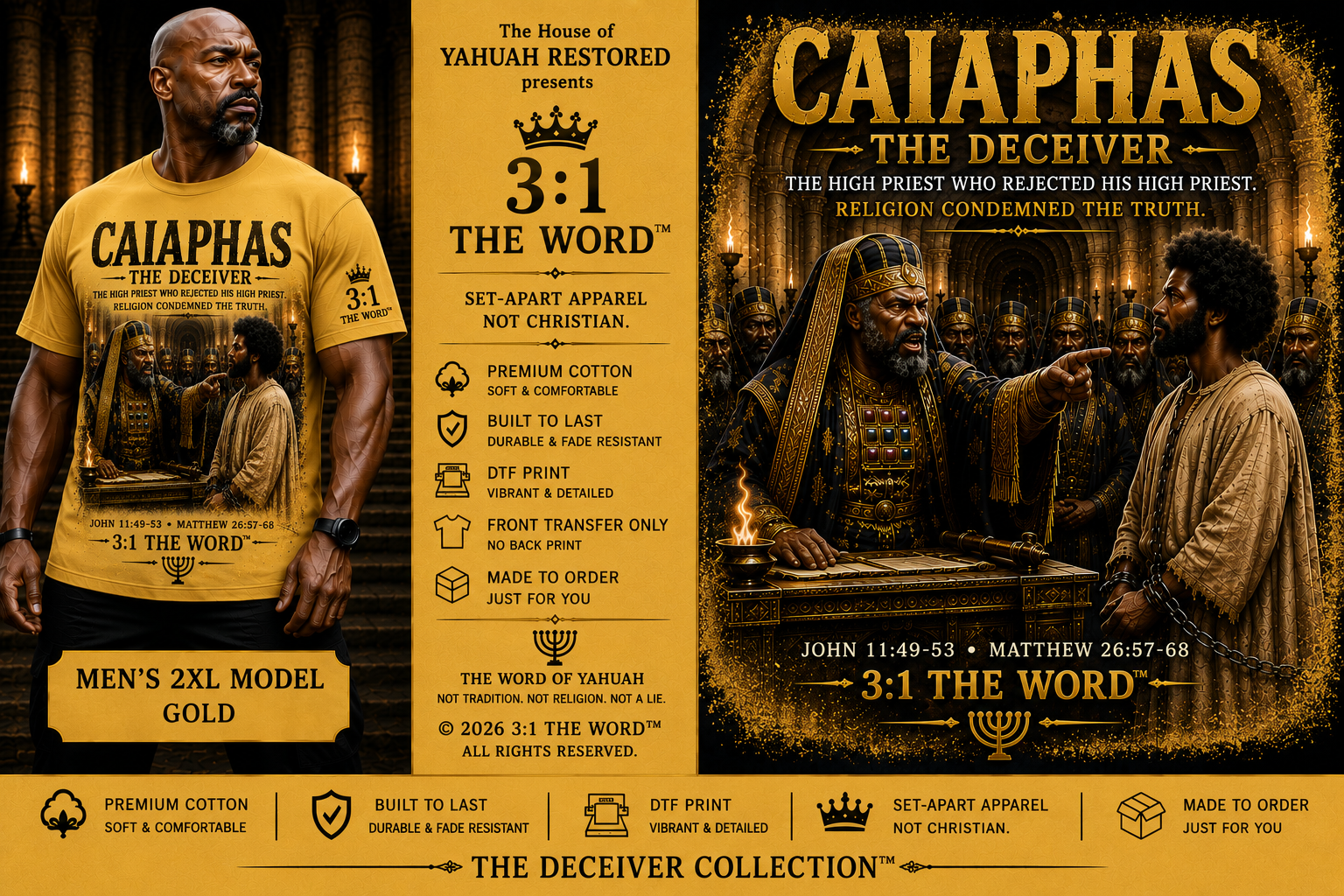 CAIAPHAS THE DECEIVER™- Gold