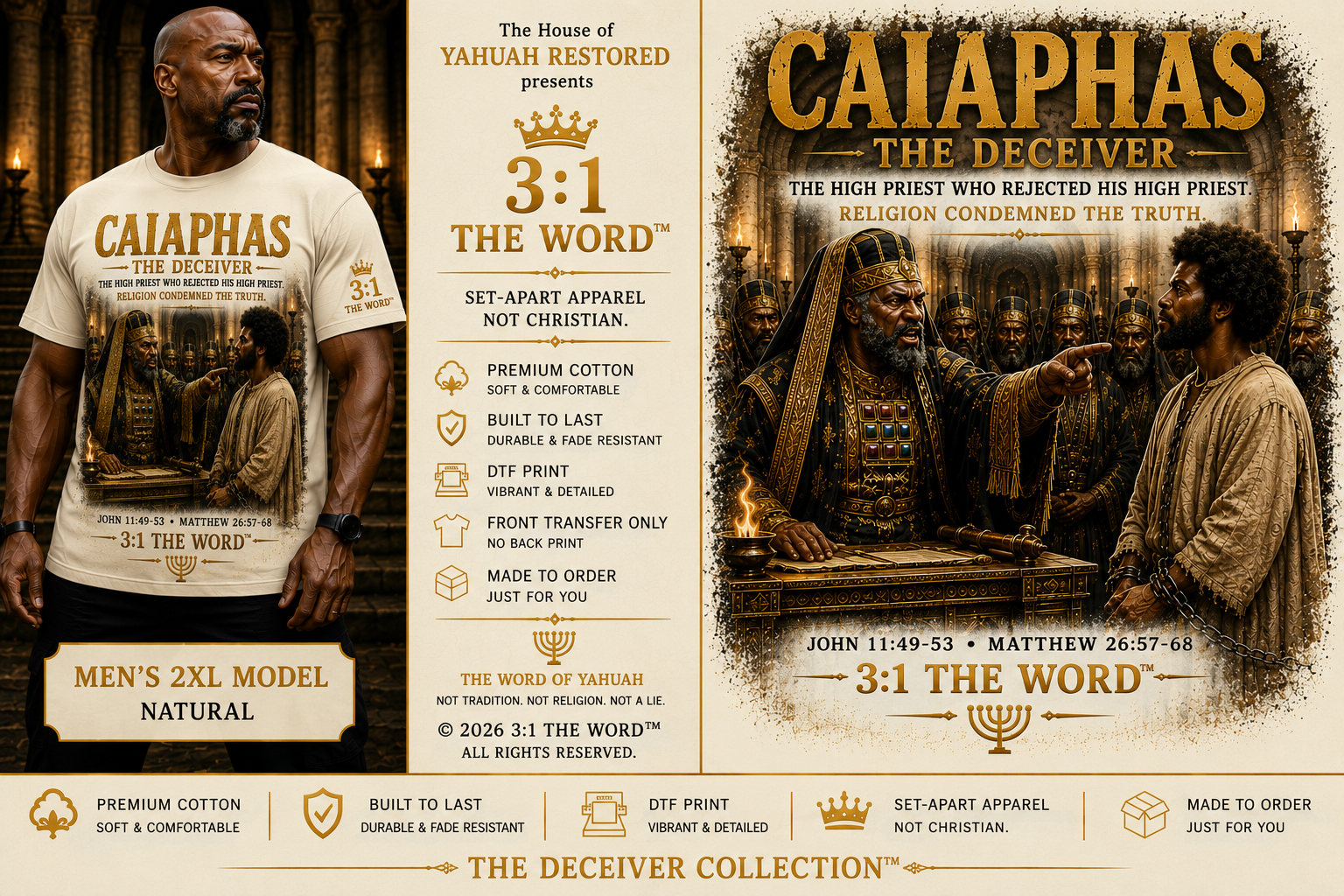 CAIAPHAS THE DECEIVER™- Natural