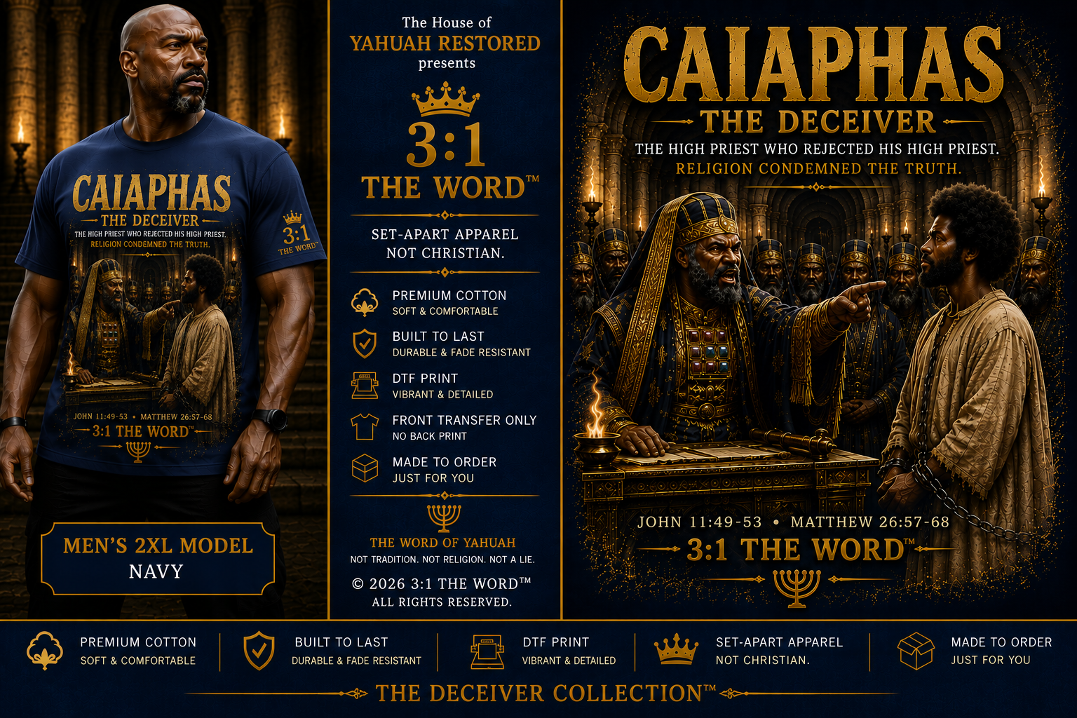 CAIAPHAS THE DECEIVER™- Navy