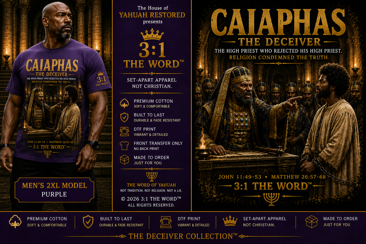 CAIAPHAS THE DECEIVER™- Purple