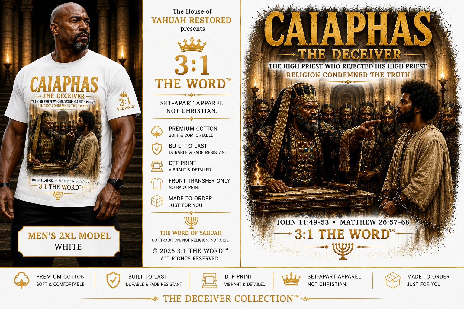 CAIAPHAS THE DECEIVER™- White