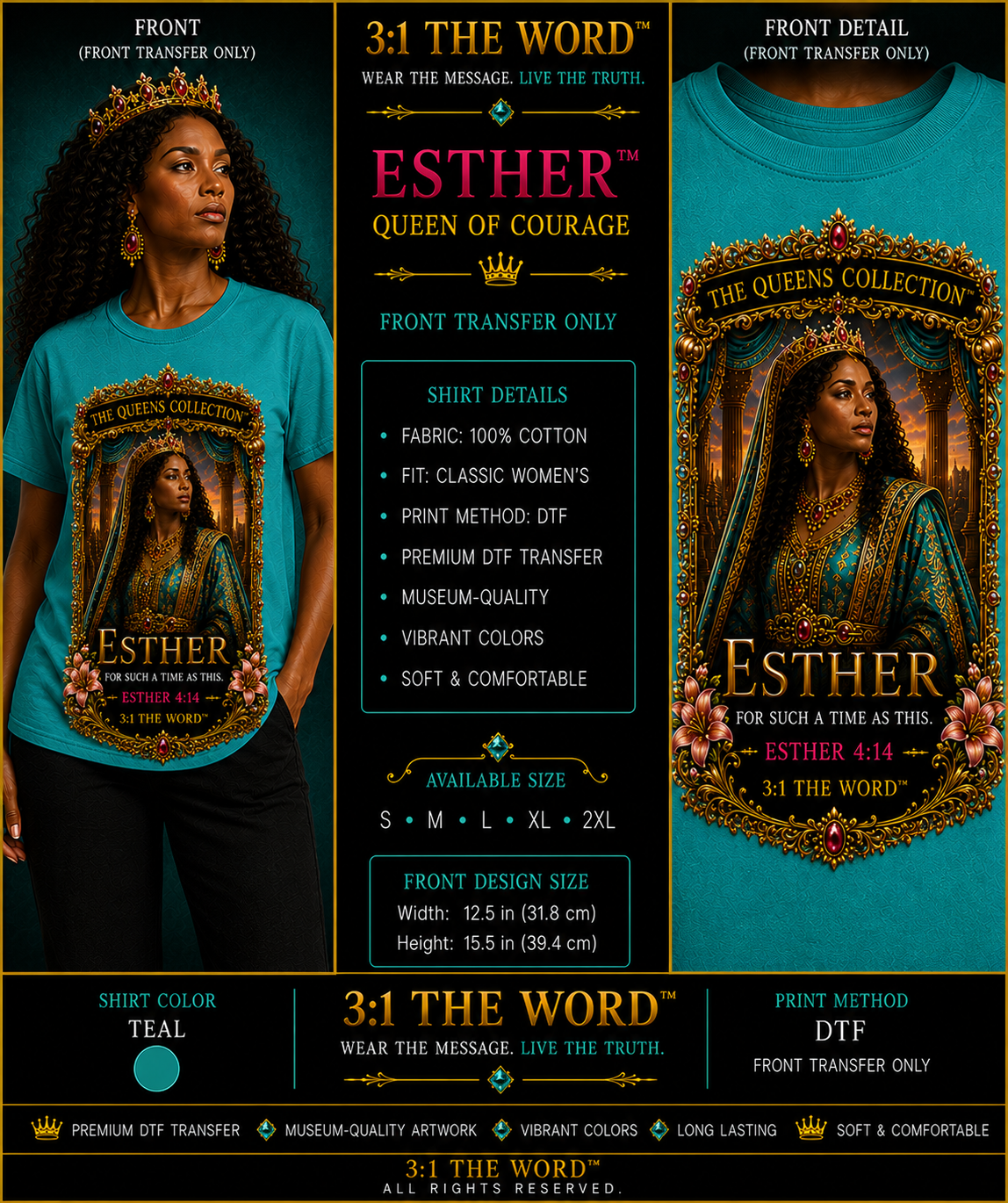 👑 Esther™- Teal
