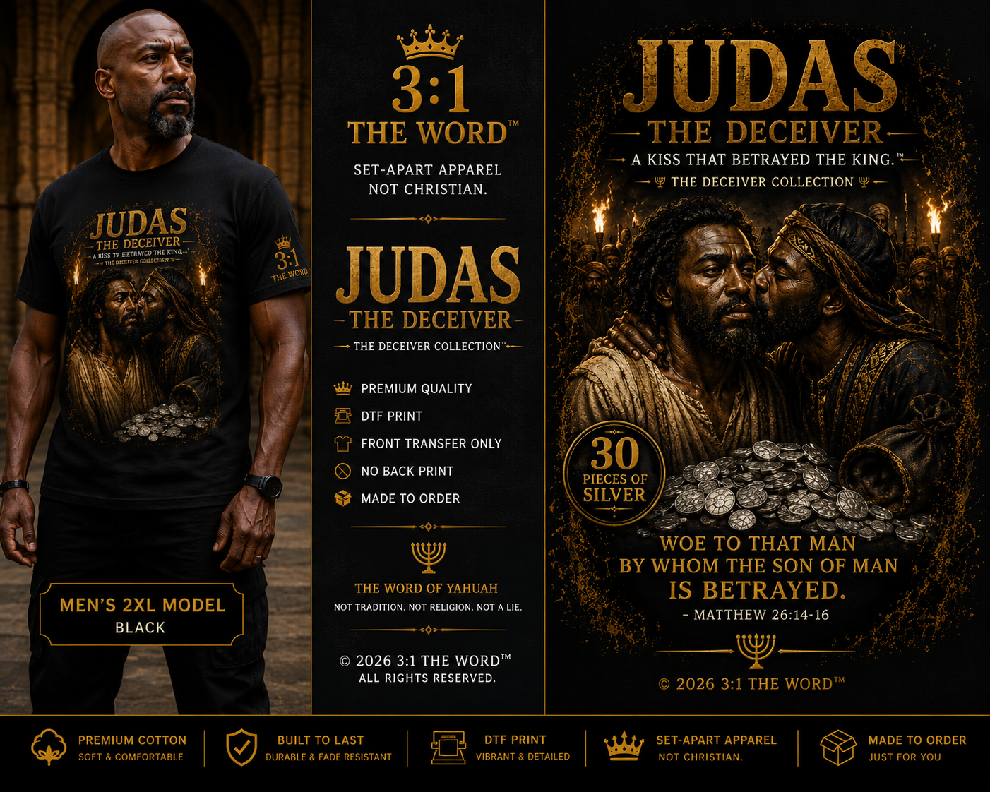 JUDAS THE DECEIVER™- Black
