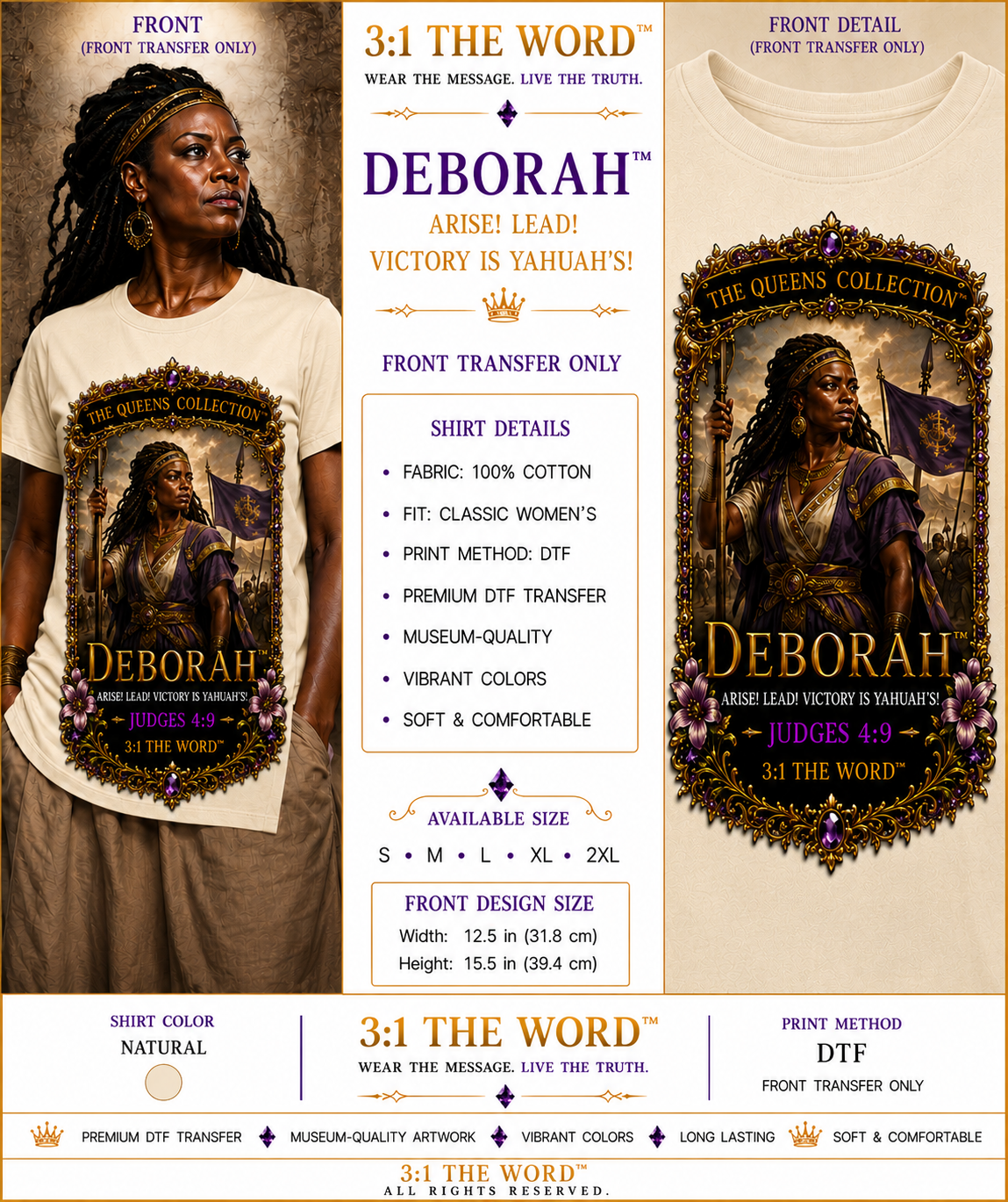 👑 Deborah™- Natural