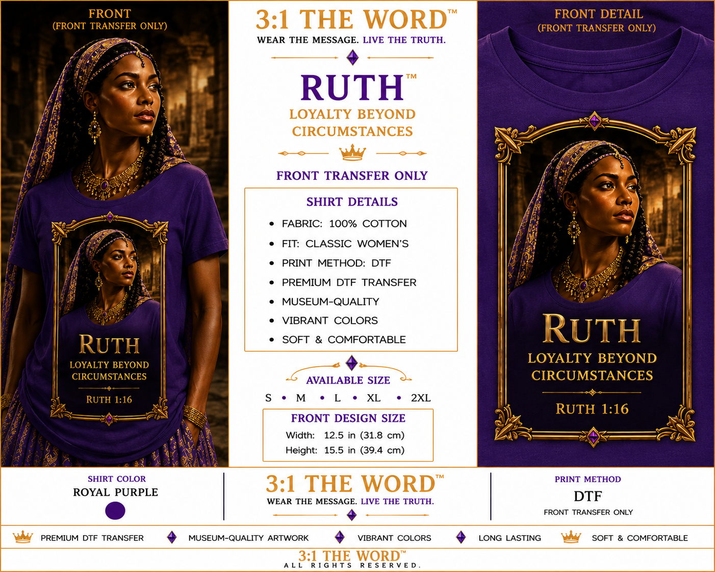 👑 Ruth™- Purple