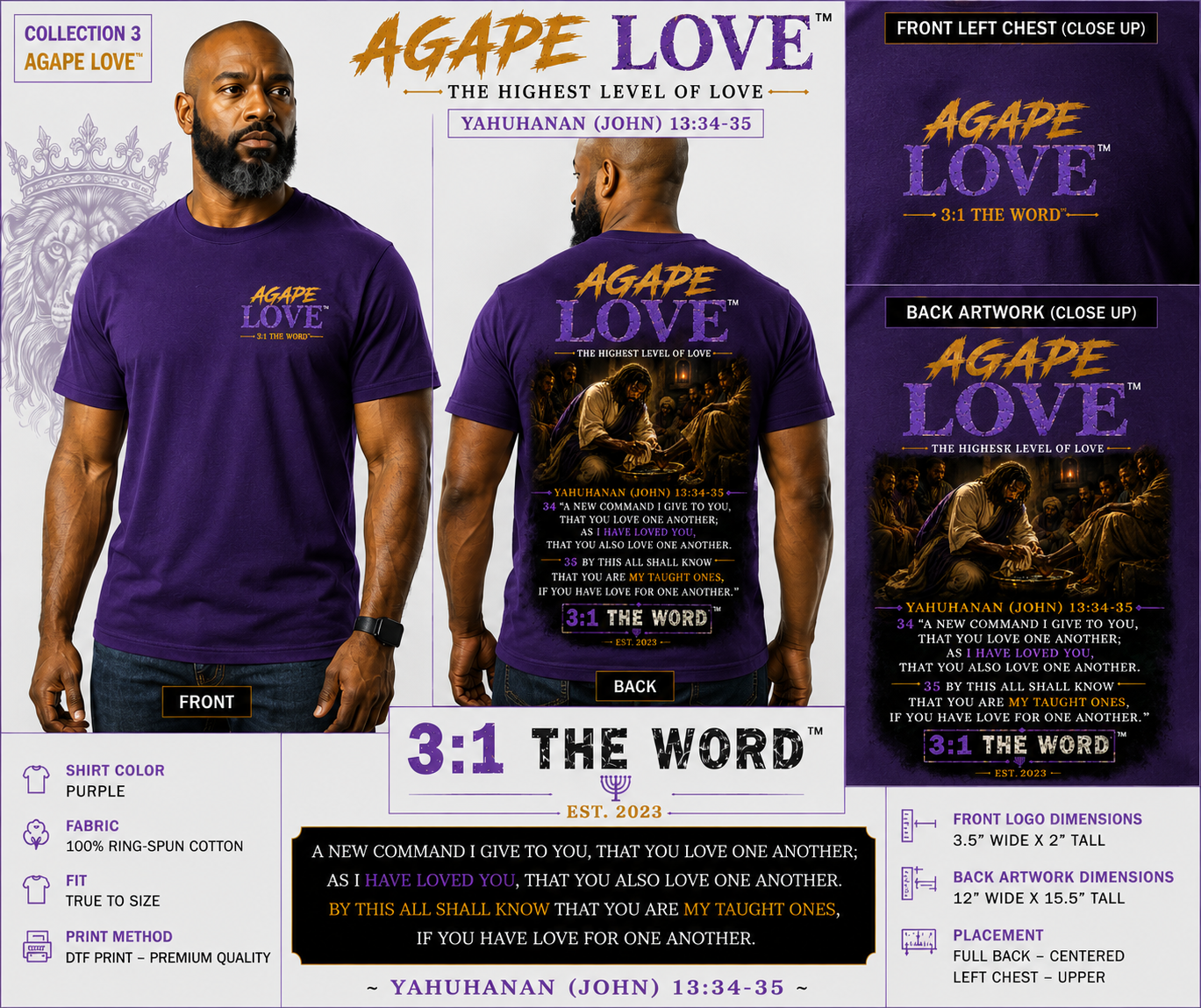 AGAPE LOVE™- Purple