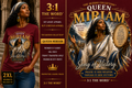 👑 Queen Miriam™- Deep Crimson