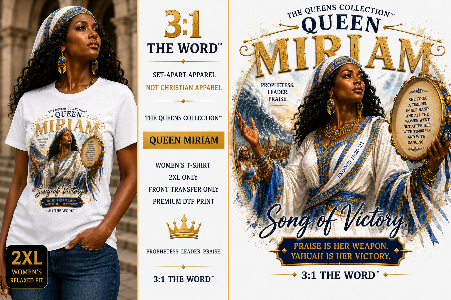 👑 Queen Miriam™- White
