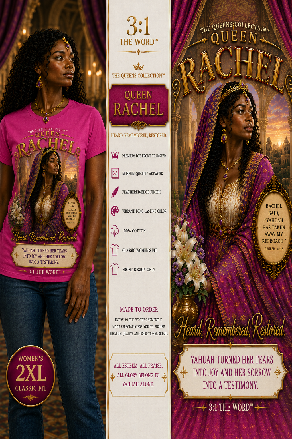 👑 Queen Rachel™- Fuchsia