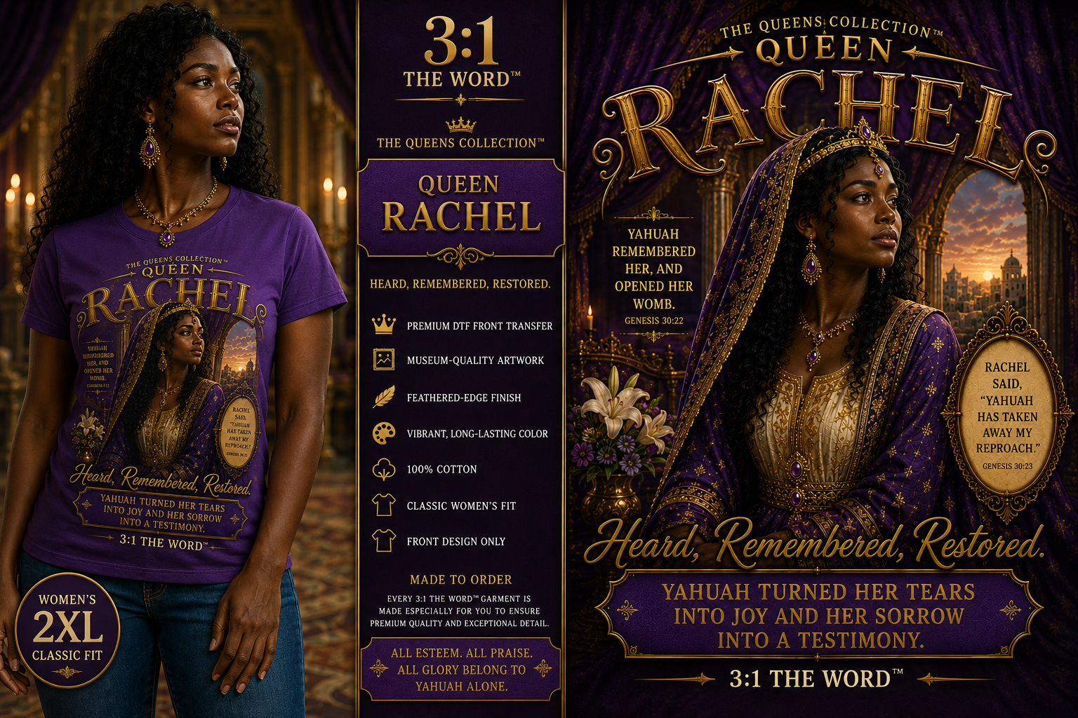 👑 Queen Rachel™-Purple