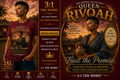 👑 Queen Rivqah™- Deep Crimson