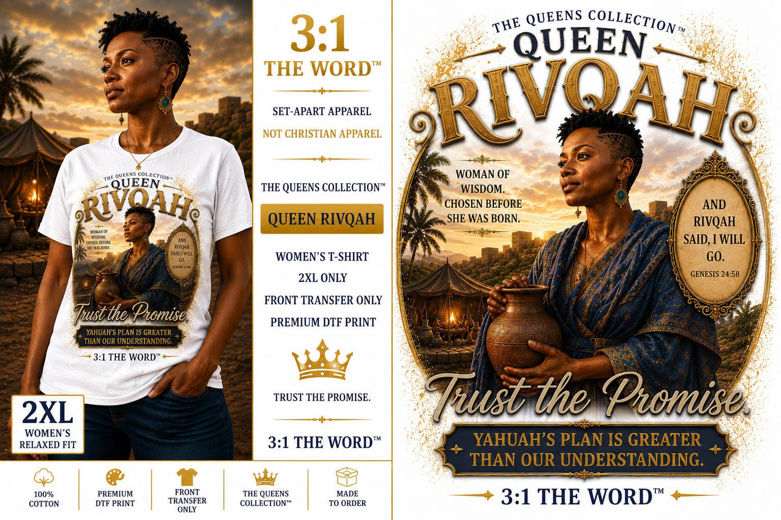 👑 Queen Rivqah™- White