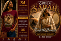👑 Queen Sarah™- Deep Crimson