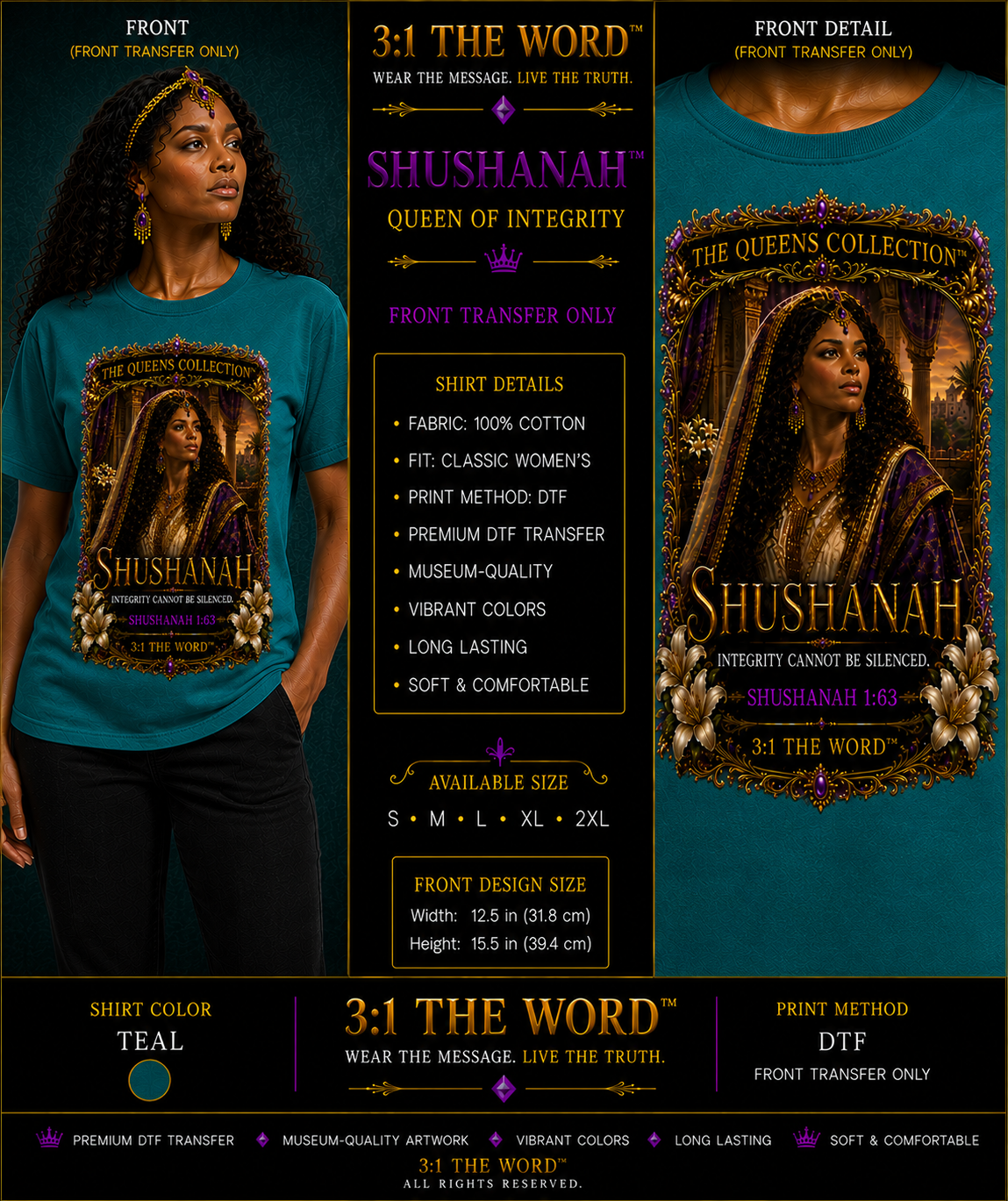 SHUSHANAH™ – Teal