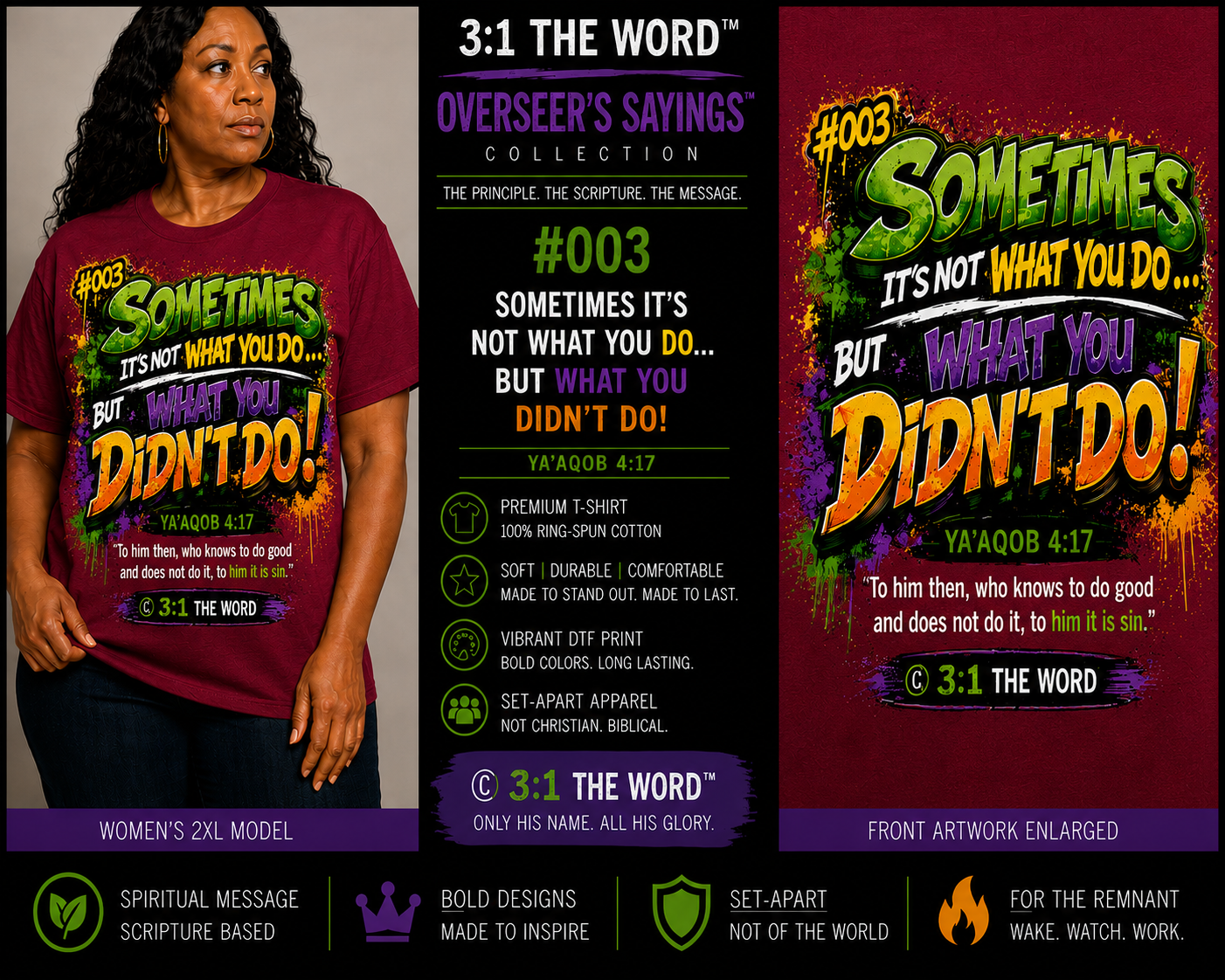 #003 Sometimes It’s Not What You Do — Overseer’s Sayings™- Deep Crimson