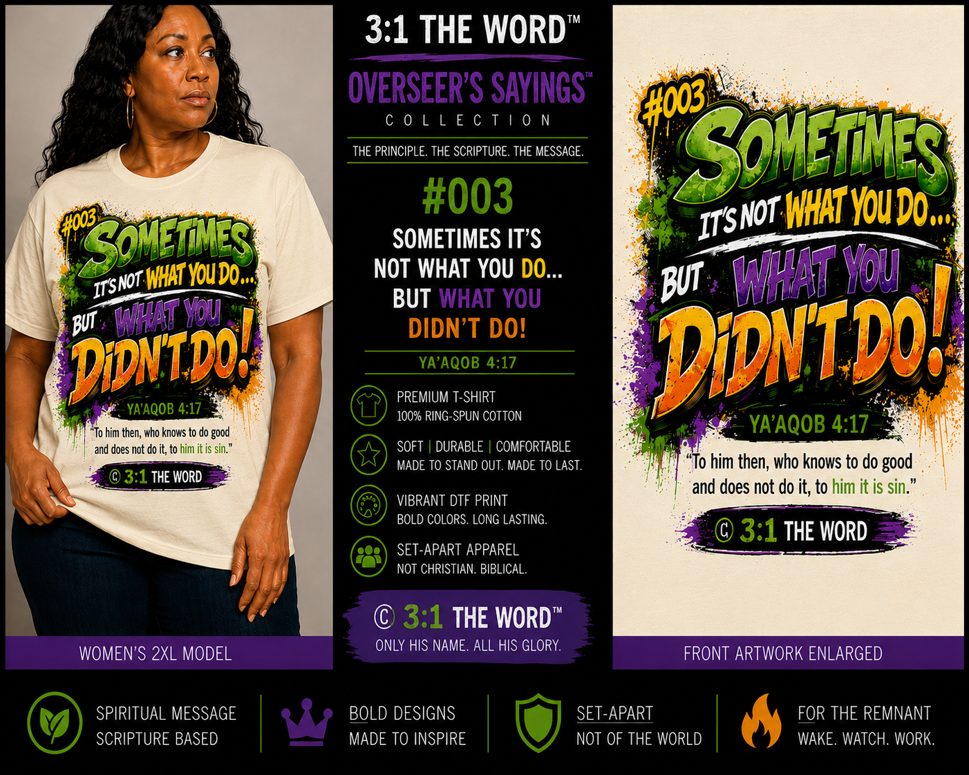 #003 Sometimes It’s Not What You Do — Overseer’s Sayings™- Natural