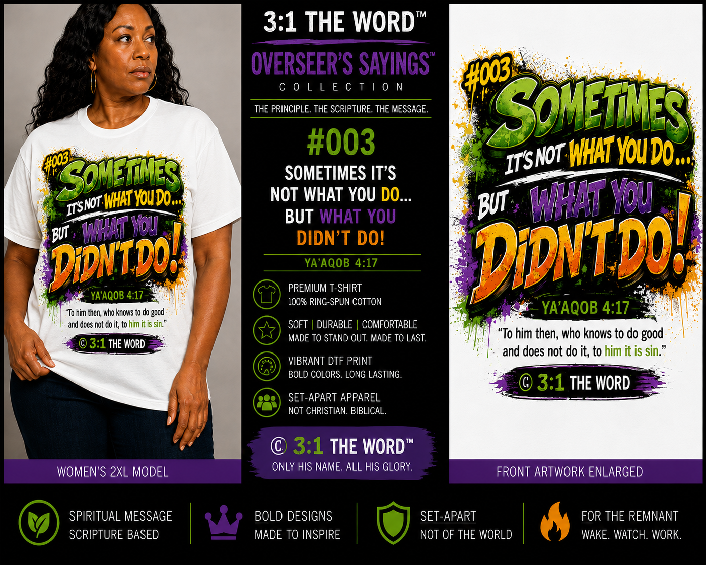 #003 Sometimes It’s Not What You Do — Overseer’s Sayings™- White