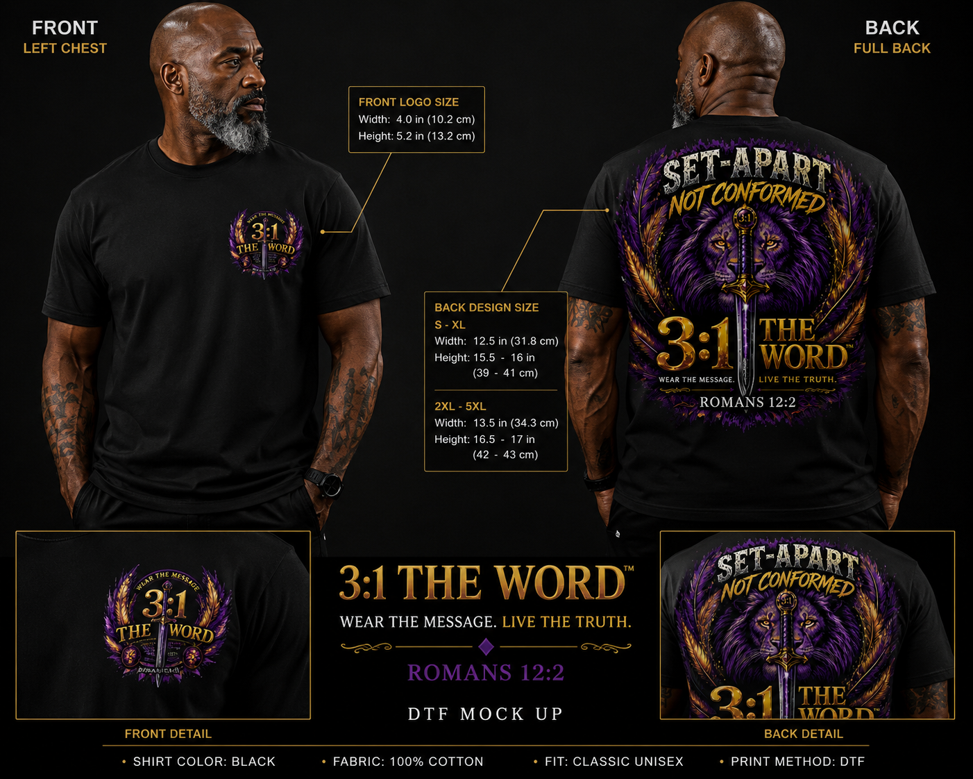 Lion & Sword™ – Black