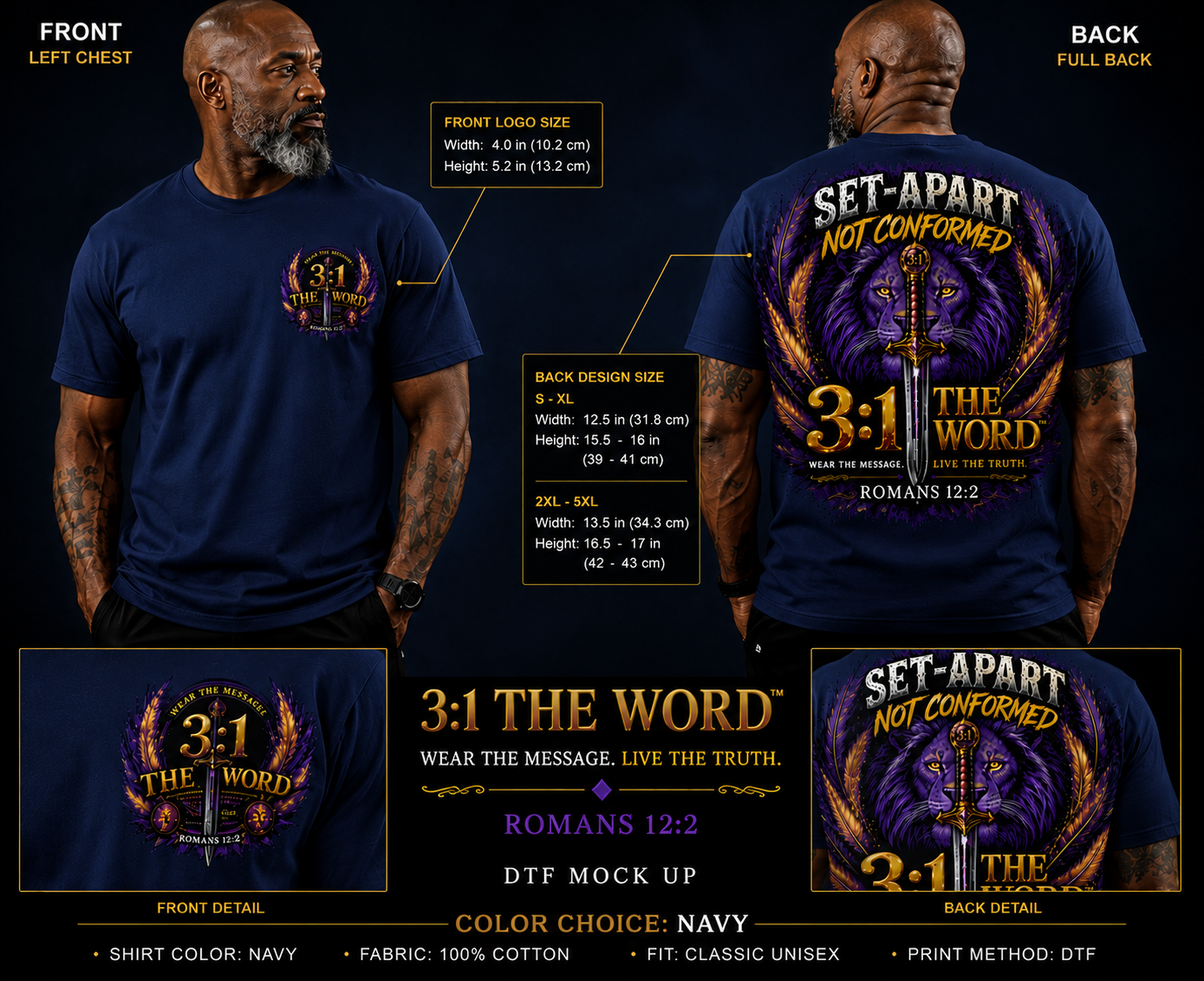 Lion & Sword™ – Navy