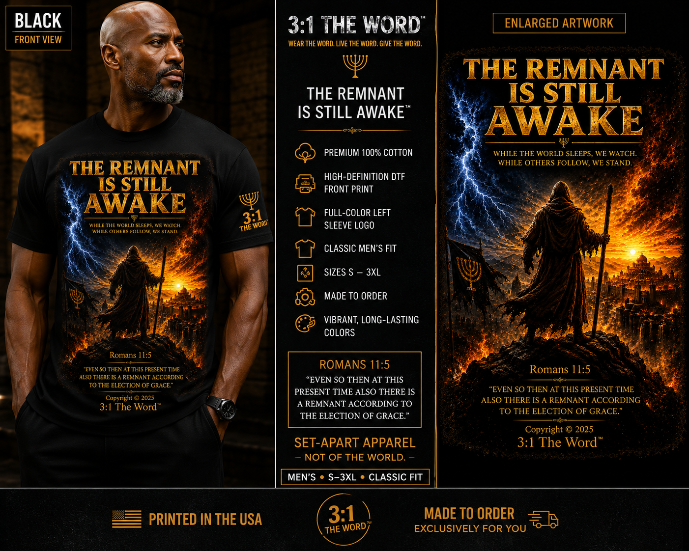 THE REMNANT IS STILL AWAKE™- Black