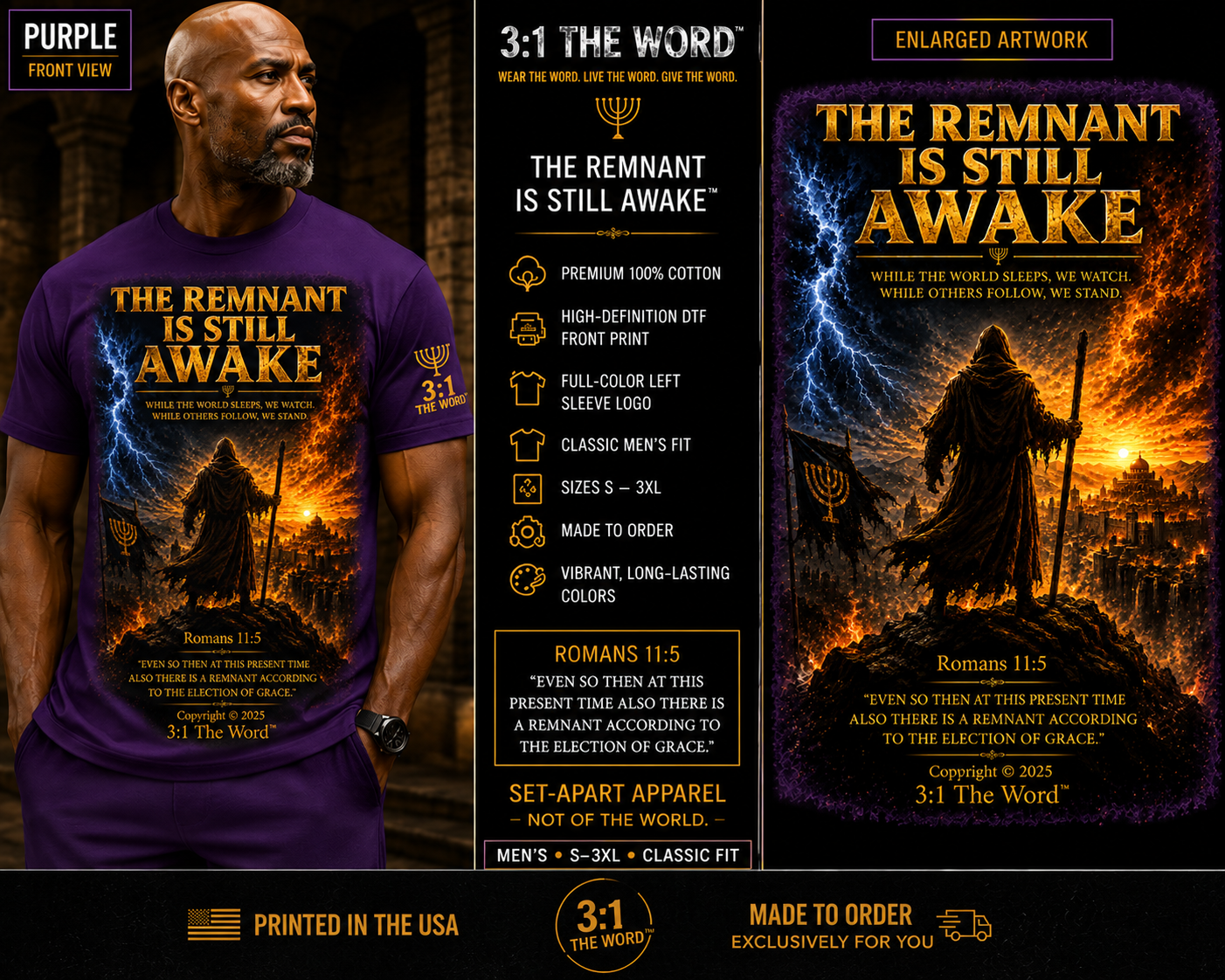 THE REMNANT IS STILL AWAKE™- Purple