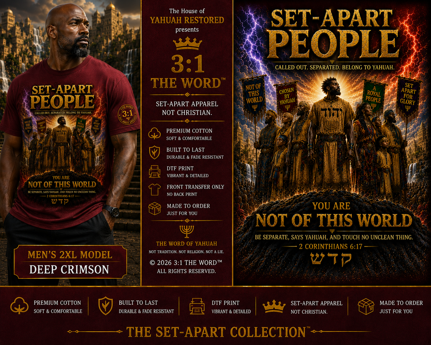 The Set-Apart People™- Deep Crimson