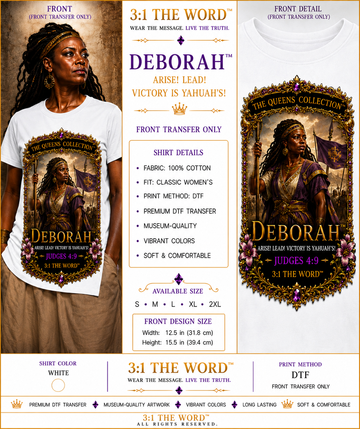 👑 Deborah™- White