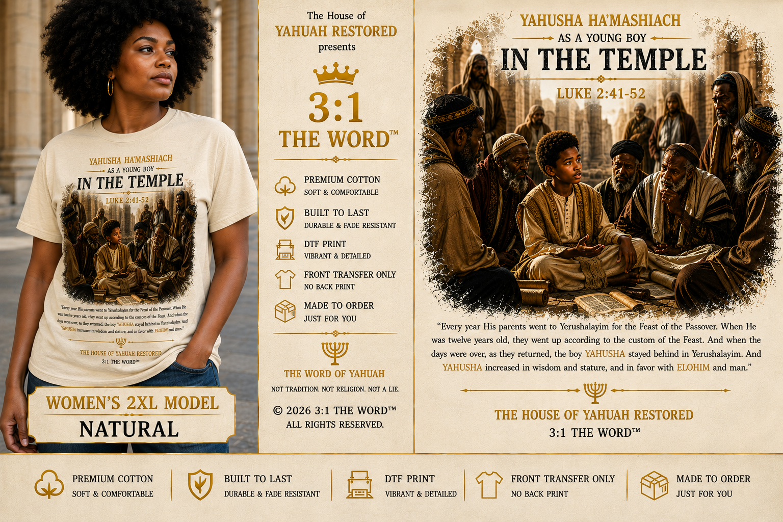 YAHUSHA HA'MASHIACH The Boy Who Amazed the Teachers™- Natural