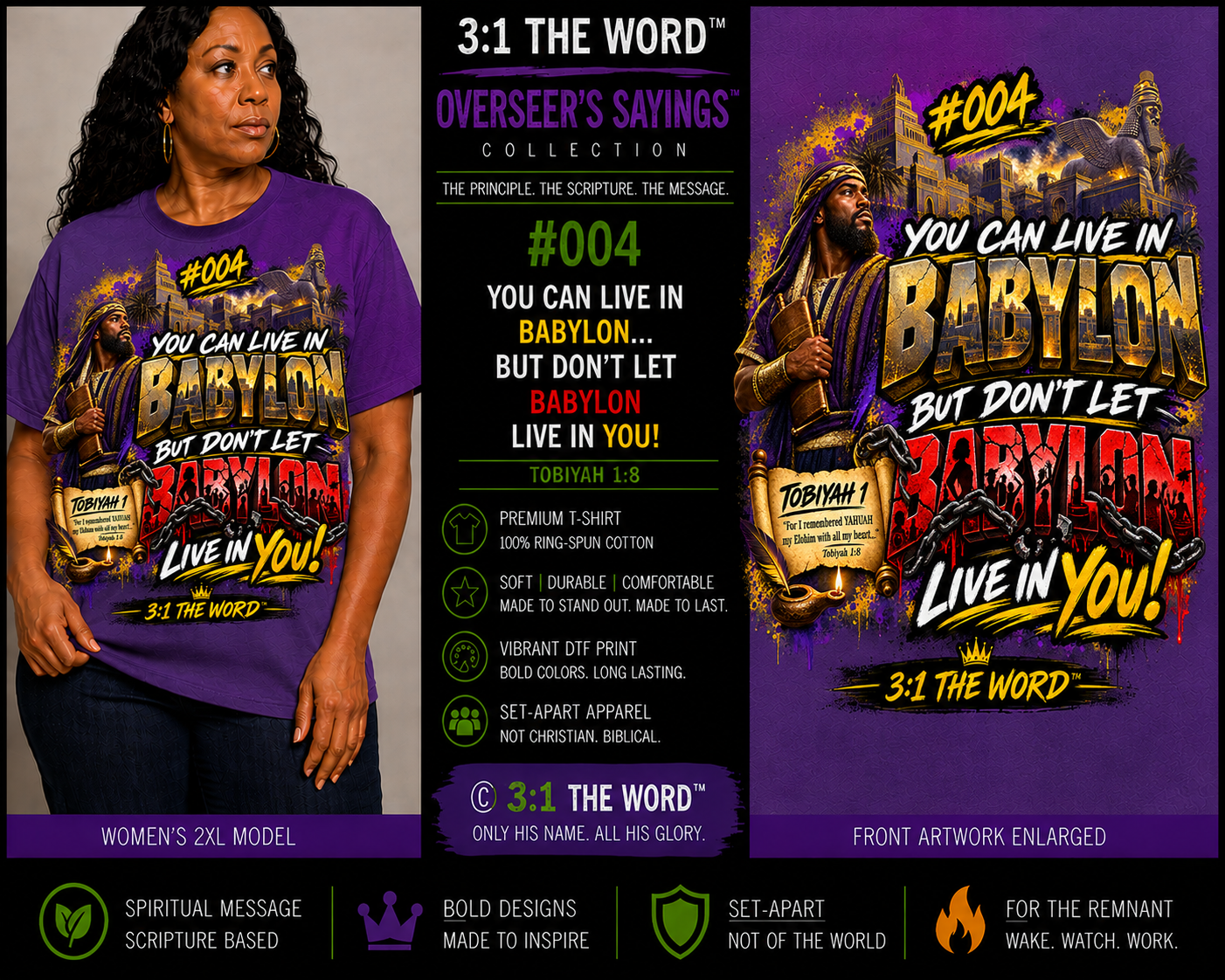 #004 You Can Live in Babylon — Overseer’s Sayings™ - Purple