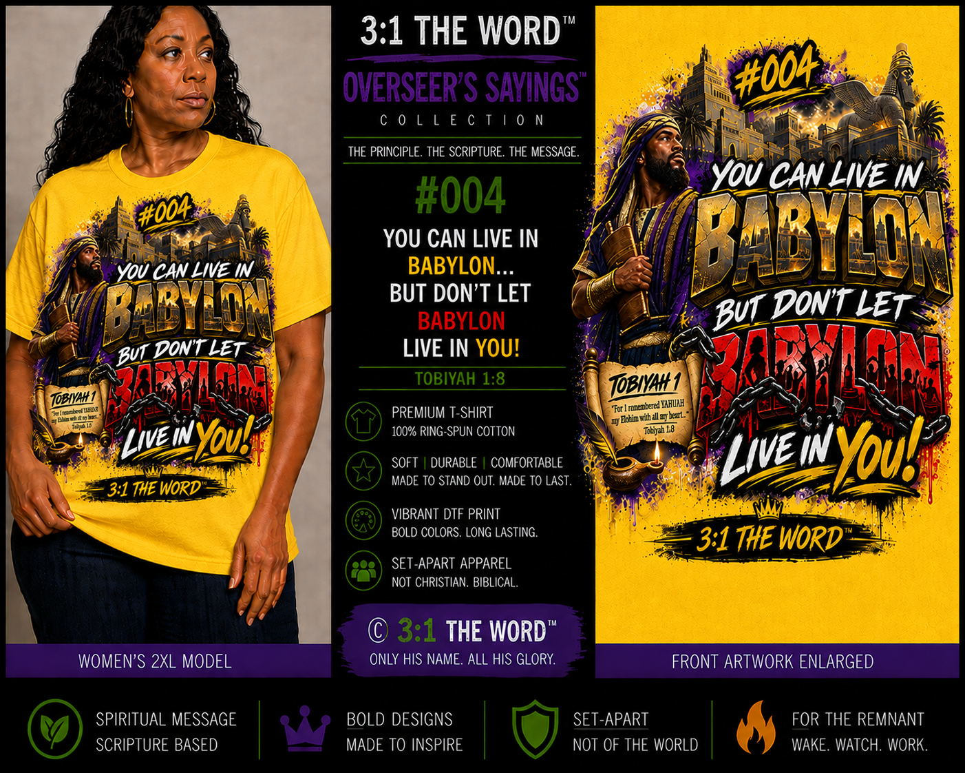 #004 You Can Live in Babylon — Overseer’s Sayings™ - Yellow